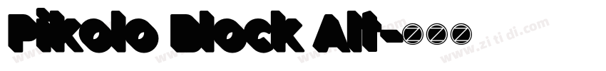 Pikolo Block Alt字体转换
